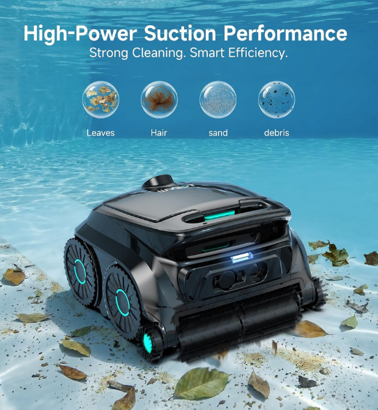 Premium Cordless Robotic Pool Vacuum for Inground Pools