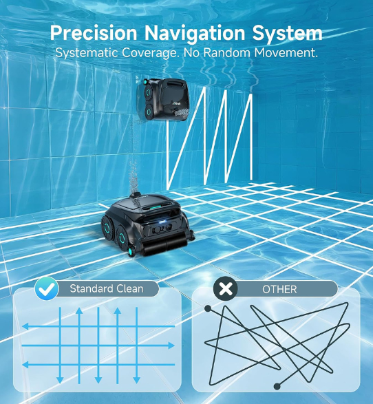 Premium Cordless Robotic Pool Vacuum for Inground Pools