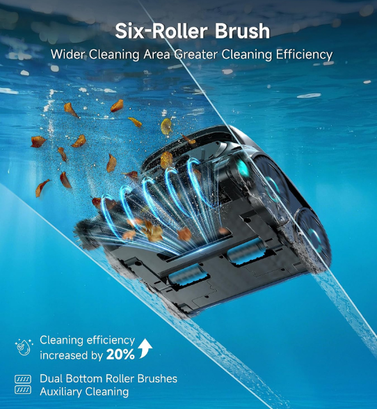 Premium Cordless Robotic Pool Vacuum for Inground Pools