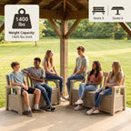 Convert Bench to Picnic Table | Space-Saving, Weather-Resistant